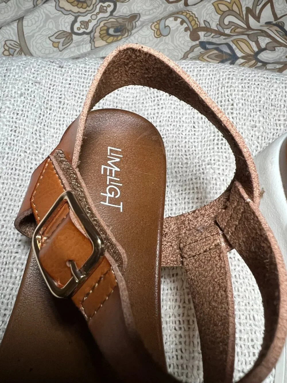 Limelight Girls Brown Strappy Sandals – Size 3 – Pre-Owned